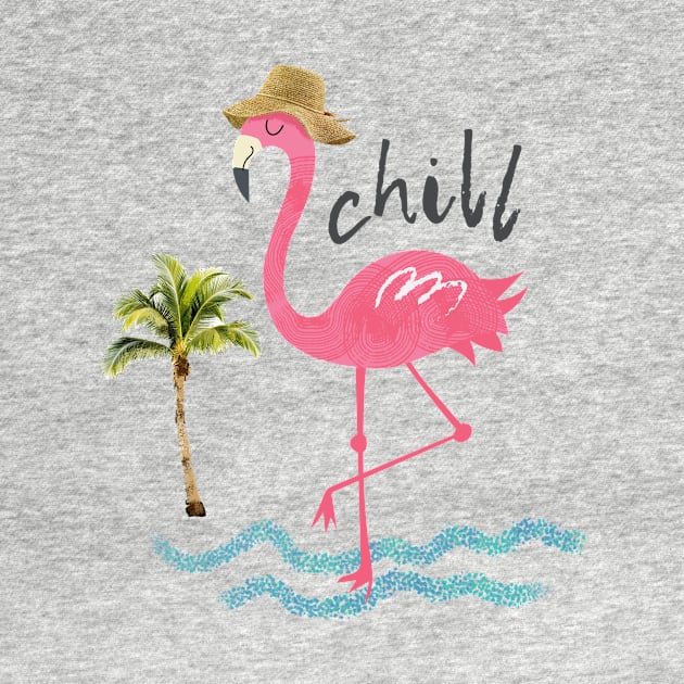 Chillin' flamingo by tfinn